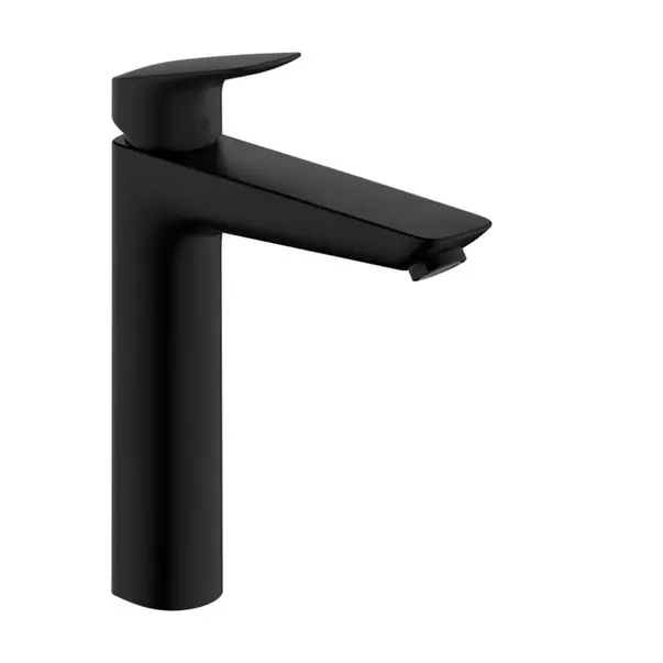 Baterii chiuveta baie - Baterie lavoar monocomanda negru mat Hansgrohe Logis 190