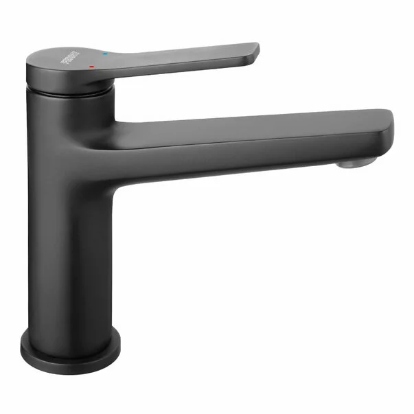 Baterii chiuveta baie - Baterie lavoar negru mat Ferro Stratos