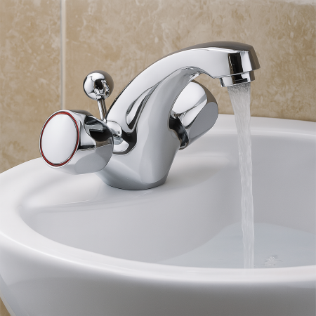 Baterie lavoar Remer Rubinetterie Classic 13Y, monocomandata, ventil pop-up, cartus ceramic, crom lucios, alama [1]