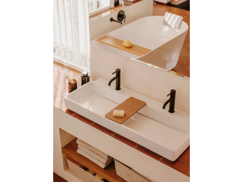 Baterie lavoar Roca A5A3A9ERG0, 28 mm, 5 l/min, 0.5 bar, 35 mm, 177 mm, 115 mm, 365 mm, 1 orificii instalare, Cupru [8]