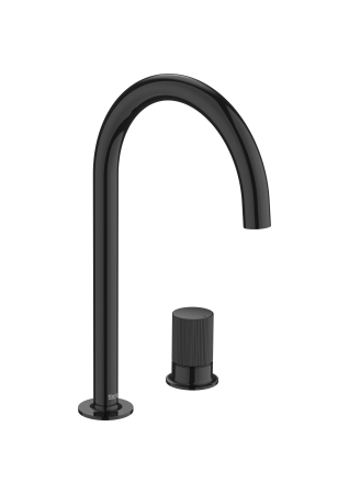 Baie - Baterie lavoar Roca A5A3D3FCN0, 28 mm, 5 l/min, 0.5 bar, 35 mm, 287 mm, 162 mm, 460 mm, 2 orificii instalare, Negru