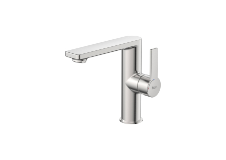 Baie - Baterie lavoar Roca A5A405FSM0, 28 mm, 5 l/min, 0.5 bar, 35 mm, 165 mm, 135 mm, 400 mm, Otel satinat