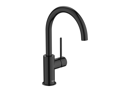 Baie - Baterie lavoar Roca A5A4A3FCN0, 28 mm, 5 l/min, 0.5 bar, 35 mm, 274 mm, 161 mm, 350 mm, 1 orificii instalare, Negru