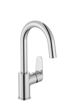 Baie - Baterie lavoar Roca A5A4A4FC00, Victoria Plus, tip comanda monocomanda, marime l, tip instalare pe blat, pe lavoar, crom