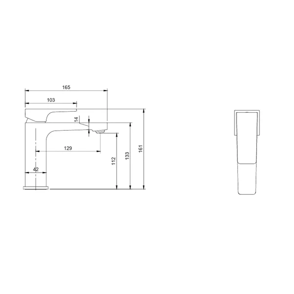 Baterie lavoar Villeroy&Boch Architectura Square nichel periat [6]
