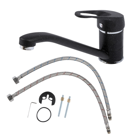 Baterie monocomanda pipa mobila 226mm negru [1]