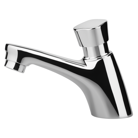 Baterii chiuveta baie - Baterie temporizata lavoar Remer Rubinetterie Tempor TE15, alama sanitara cromata, economisire apa, montaj pe chiuveta