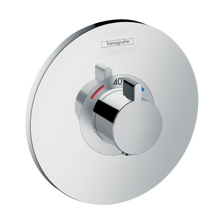 Baterii cada si dus - Baterie termostatată Hansgrohe, Ecostat E, parte vizibilă rotundă, 1 funcție, crom