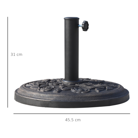  Baza pentru umbrela 9kg din rasina cu finisaje din bronz Φ45.5 x 31cm bronz [2]
