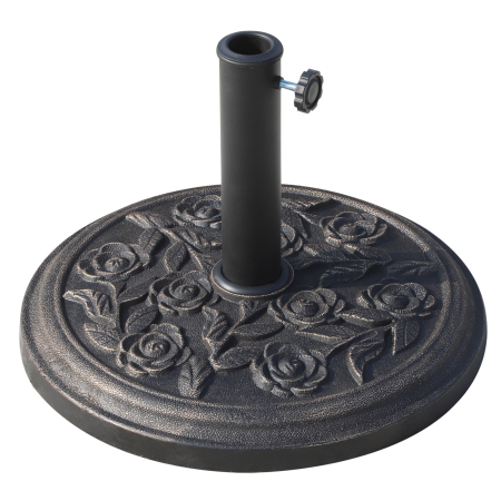 Prelate, pavilioane, umbrele terasa -  Baza pentru umbrela 9kg din rasina cu finisaje din bronz Φ45.5 x 31cm bronz