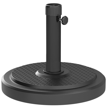Gradina & balcon -  Baza pentru Umbrela de Soare, Compatibila cu Stalpi de 38 sau 48 mm, Ø48x38.5 cm, Negru