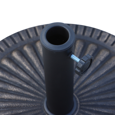  Baza pentru Umbrela de Soare Diametru 3,8-4,8cm Desen Floral cu Manivela Greutate 15kg de Gradina Rasina 49x32cm [7]