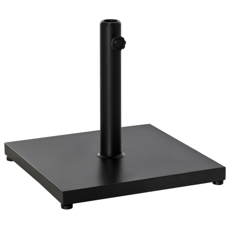 Prelate, pavilioane, umbrele terasa -  Baza pentru Umbrela Patrata Greutate 18kg pentru Stalpi de Φ3/3.5/3.8, 45x45x39cm, Negru