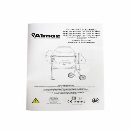 Betoniera 140L 850W HCM500 Almaz AZ-EC003 [6]