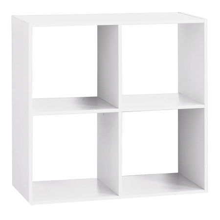 Mobila living - Biblioteca 5Five Mix n&apos;Modul, 4 compartimente, PAL, 68x32x68 cm, alb