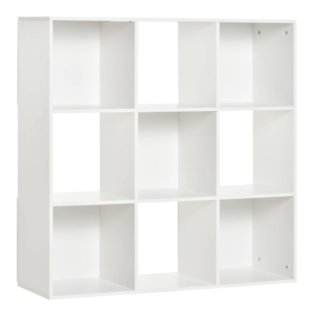 Living & hol -  Biblioteca 9 Compartimente Cub Alb 91,5x29,5x91,5cm
