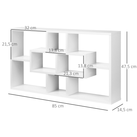  biblioteca cu rafturi, pentru perete 85x47.5x14.5cm [2]