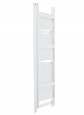 Biblioteca pliabila din lemn, 3 rafturi, 42x109x39 cm, alb [3]