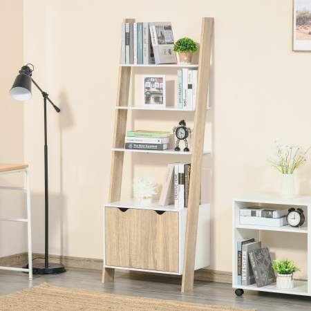  Biblioteca Stil Nordic Rafturi + Dulap [1]