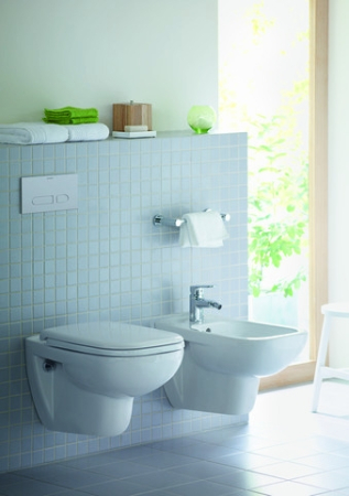 Bideu Duravit 22571500002, D-Code, montaj suspendat, preaplin, zona montaj interior, seria D-Code, alb [3]