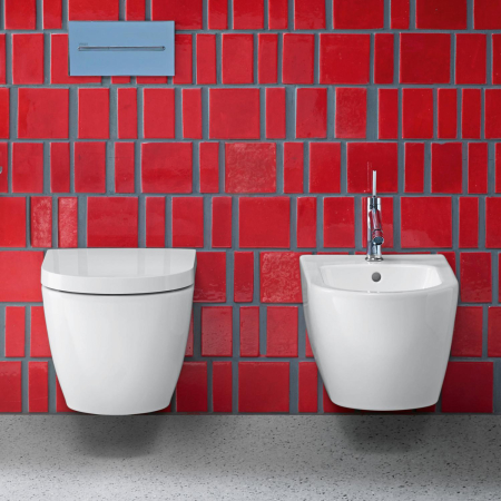 Bideu Duravit 2288150000, Me by Starck, montaj suspendat, zona montaj interior, elemente fixare ascunse, alb [5]