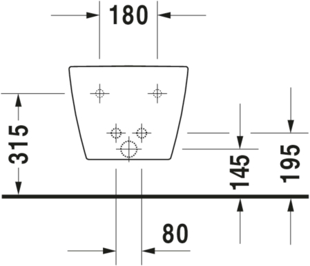 Bideu Duravit 2290150000, Me by Starck, montaj suspendat, zona montaj interior, elemente fixare ascunse, alb [6]