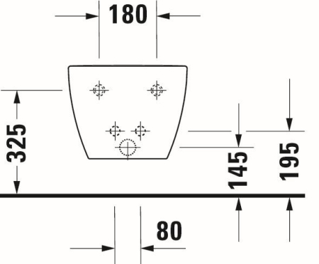 Bideu Duravit Happy D.2, suspendat, alb, 2258150000 [4]