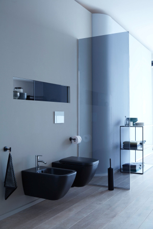 Bideu Duravit Happy D.2, suspendat, mat, antracit, 2258151300 [3]