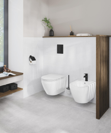 Bideu Grohe 102487SH00, Euro Ceramic, pe perete, alb [11]