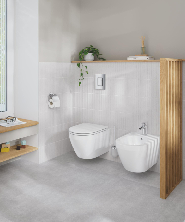 Bideu Grohe 102487SH00, Euro Ceramic, pe perete, alb [10]