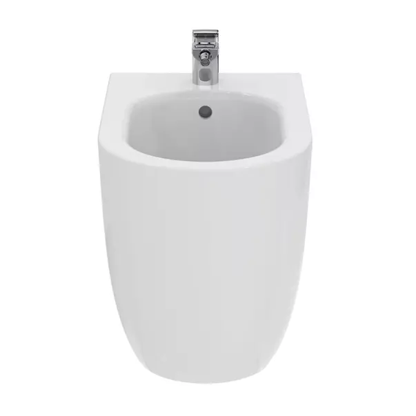 Bideu pe pardoseala Atelier Blend Curve alb lucios [6]