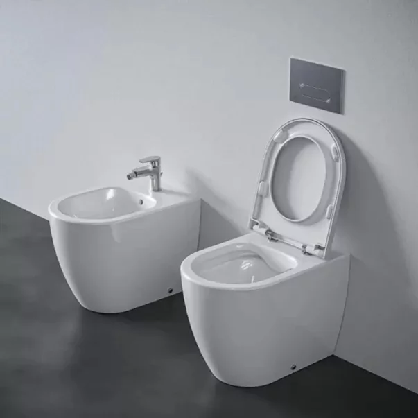 Bideu pe pardoseala Ideal Standard Ellisse alb lucios [6]