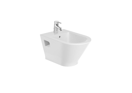 Baie - Bideu Roca A3570N5000, 540 mm, 350 mm, 315 mm, 1 nr orificii baterie, suprafata antiaderent, suspendat, Alb