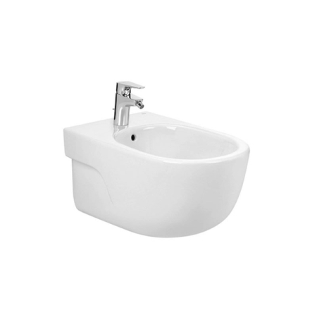 Toalete - Bideu Roca A357248000, 560 mm, 360 mm, 300 mm, 1 nr orificii baterie, suprafata antiaderent, suspendat, Alb