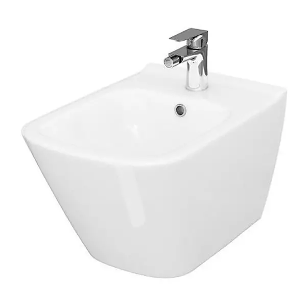 Bideuri - Bideu suspendat Cersanit City alb cu fixare ascunsa