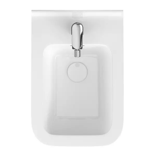 Bideu suspendat Cersanit Crea alb cu fixare ascunsa [2]