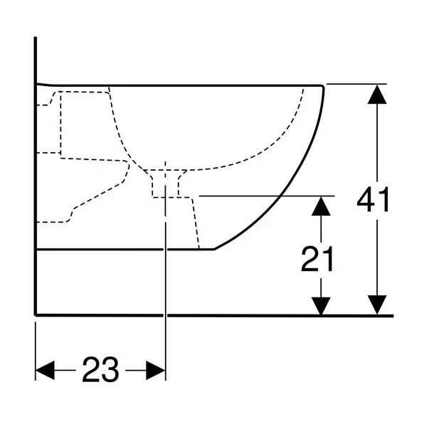 Bideu suspendat Geberit Acanto [2]