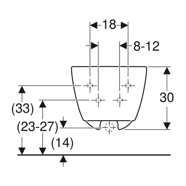 Bideu suspendat Geberit iCon alb lucios [4]