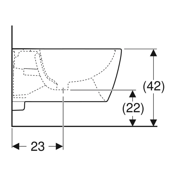 Bideu suspendat Geberit iCon alb lucios [1]