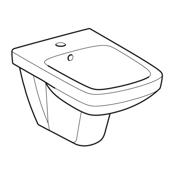 Bideu suspendat Geberit Selnova Square alb lucios [2]