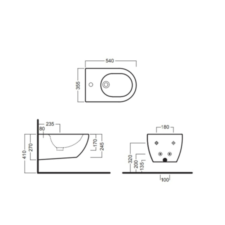 Bideu suspendat Hatria, Fusion, alb, 00Y1D901 [1]
