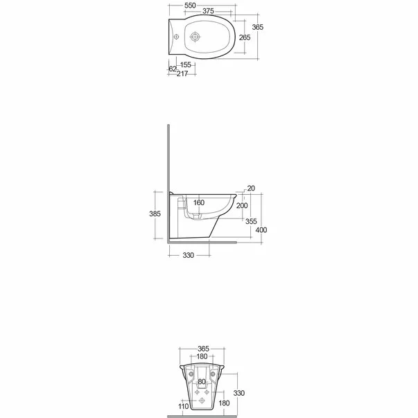 Bideu suspendat Rak Ceramics Karla [1]