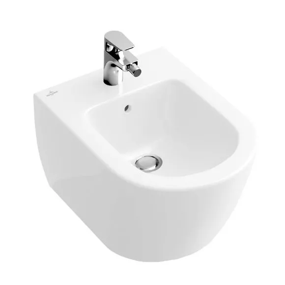 Toalete - Bideu Villeroy & Boch Subway 2.0, suspendat, CeramicPlus, alb, 540000R1