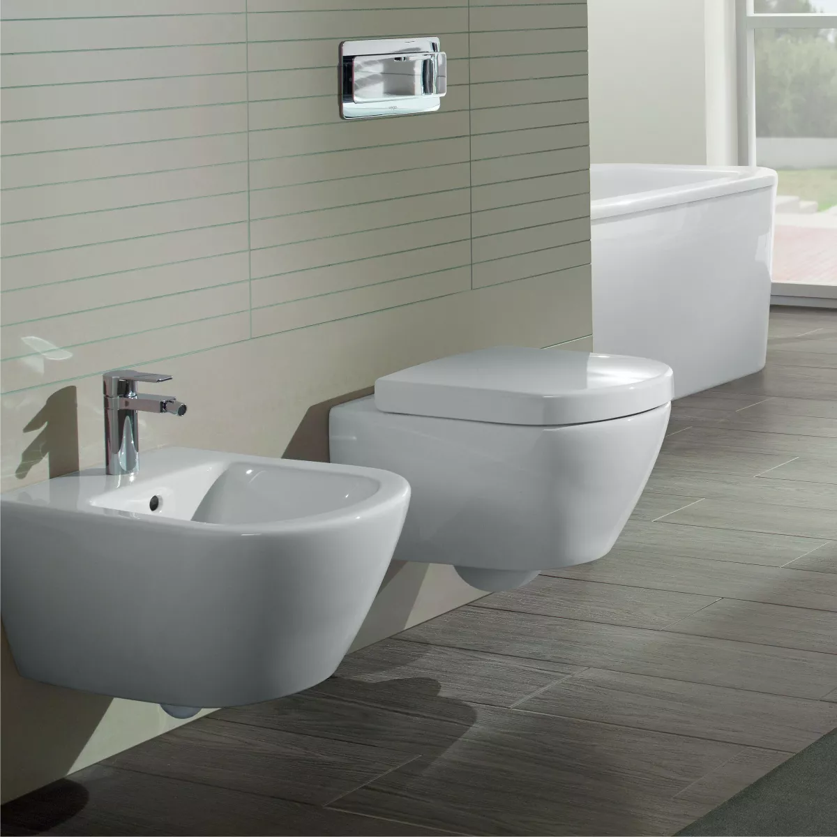Bideu Villeroy & Boch Subway 2.0, suspendat, CeramicPlus, alb, 540000R1 [7]