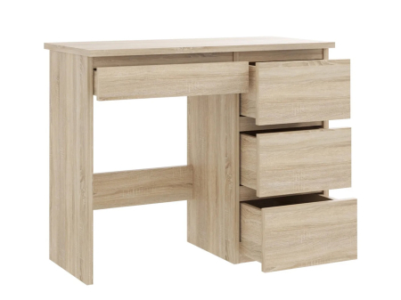 Birou calculator Beta 3 cu 4 sertare, 94x43x75 cm, finisaj sonoma [2]