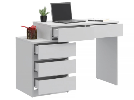 Birou compact Gamma T1 cu 5 sertare, 90x47x78 cm, montaj stanga/dreapta [3]