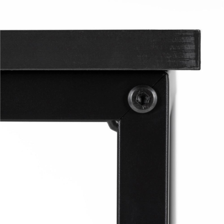 Birou cu blat MDF si cadru metalic, 100x50x76 cm, negru [12]