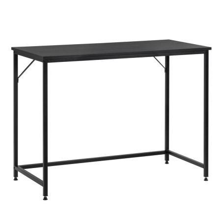 Birouri - Birou cu blat MDF si cadru metalic, 100x50x76 cm, negru