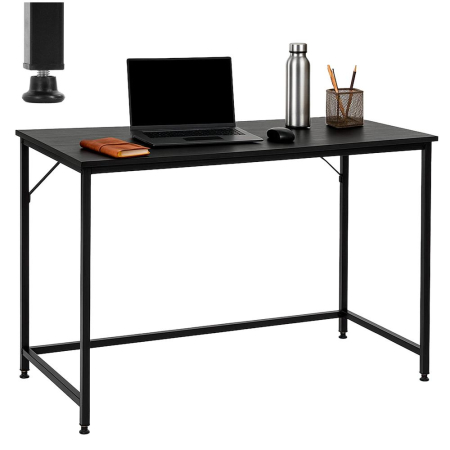 Birou cu blat MDF si cadru metalic, 100x50x76 cm, negru [5]