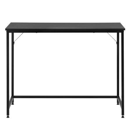 Birou cu blat MDF si cadru metalic, 100x50x76 cm, negru [15]